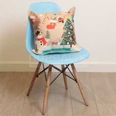 Наволочка декоративная Новогоднее настроение, 100% лен, 43 х 43 см, T2020-70