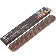 Магнитный держатель для ножей 33х5 см, темное дерево, Daniks, YW-M2-1