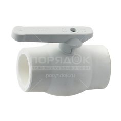 Кран шаровой стандартнопроходной, d40 мм, белый, Kalde