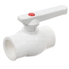 Кран шаровой стандартнопроходной, d32 мм, белый, Kalde