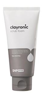 Глубоко очищающая пенка-скраб для лица SNP Prep Clayronic Scrub Foam