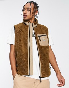 Флисовый жилет из искусственного меха коричневого цвета Carhartt WIP Prentis-Коричневый цвет