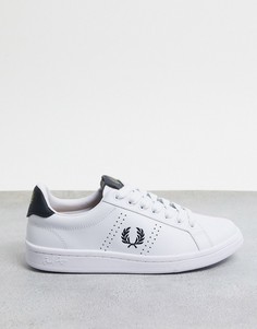 Белые кожаные кроссовки Fred Perry Spencer-Белый