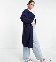 Темно-синий кардиган с карманами от комплекта ASOS DESIGN Curve