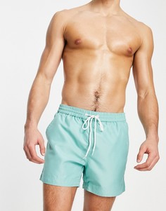 Бирюзовые шорты для плавания с контрастной строчкой South Beach-Зеленый цвет