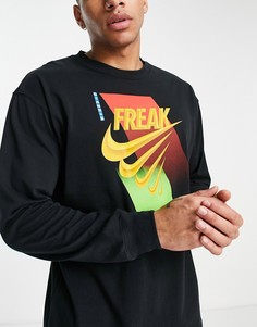 Черный лонгслив Nike Basketball Freak