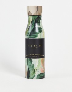 Зеленая бутылка для воды с принтом пальм Ted Baker Botila, 425 мл-Зеленый цвет