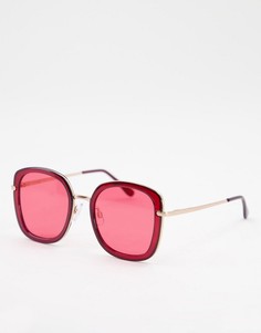 Квадратные солнцезащитные очки в стиле oversized AJ Morgan-Красный