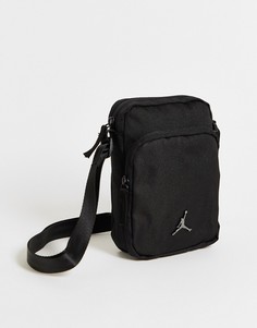 Черная сумка через плечо Nike Jordan Jumpman Airborne-Черный цвет