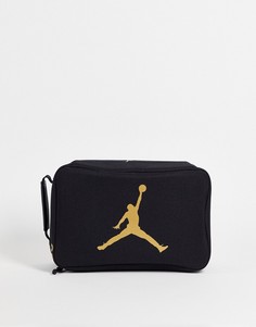 Черная сумка с золотистыми элементами из коллекции "The Shoe Box" Nike Jordan-Черный цвет