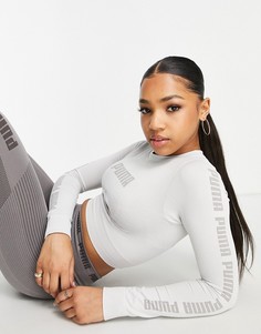 Серый лонгслив Puma Evoknit