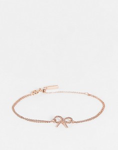 Браслет-цепочка цвета розового золота в винтажном стиле Olivia Burton-Золотистый