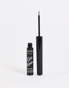 Жидкая подводка для глаз с эффектом металлик NYX Professional Makeup – Epic Wear Metallic (Brown Metal)-Коричневый цвет