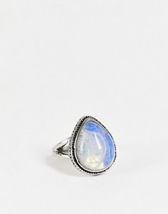 Серебристое кольцо с переливающимся камнем SVNX-Серебристый
