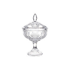 Конфетница lyra-nova 24см (crystalite bohemia) прозрачный 14x14x14 см.