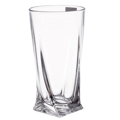 Набор стаканов для воды quadro 350мл (6 шт) (crystalite bohemia) прозрачный 8x15x8 см.