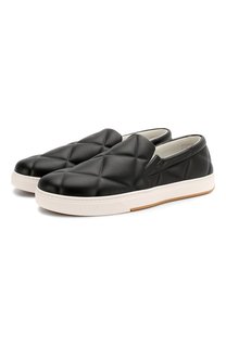 Кожаные слипоны Bottega Veneta