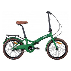 Велосипед BEARBIKE Brugge (2021), городской (подростковый), колеса 20", зеленый матовый, 13.9кг [1bkb1c303002]