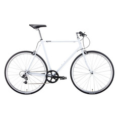 Велосипед BEARBIKE Honk Kong (2021), городской (взрослый), рама 21.5", колеса 28", белый, 12.25кг [1bkb1c187z02]