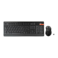 Комплект (клавиатура+мышь) Fujitsu Wireless KB Mouse Set LX960 RU/US, USB, беспроводной, черный [s26381-k960-l419]