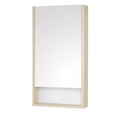 Шкаф AQUATON Сканди 45, с зеркалом, подвесной, 450х850х130 мм, белый/дуб верона [1a252002sdb20]
