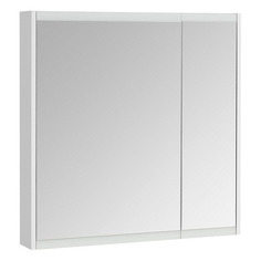 Шкаф AQUATON Нортон 80, с зеркалом, подвесной, 800х810х130 мм, белый глянец [1a249202nt010]