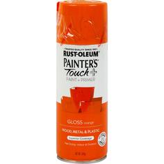 Краска аэрозольная Paint Touch глянцевая цвет оранжевый 340 г Rust Oleum