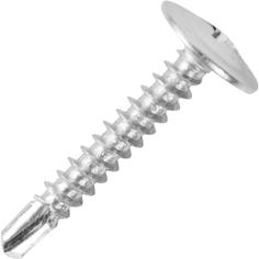Саморезы металл-металл с пресс-шайбой, сверло, оцинкованные, 4.2Х25, упаковка 12 шт. Tech Krep