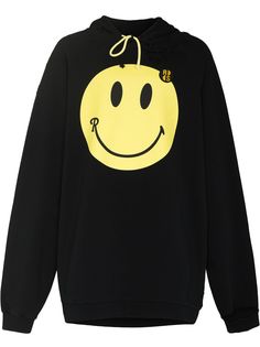 Raf Simons худи оверсайз из коллаборации с Smiley