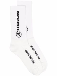 Heron Preston носки вязки интарсия с логотипом