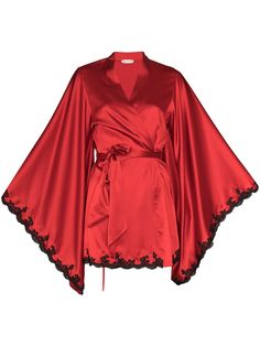 Agent Provocateur халат Molly с кружевной отделкой