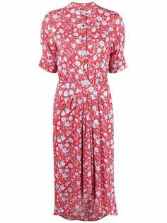 Zadig&Voltaire платье-рубашка миди с цветочным принтом