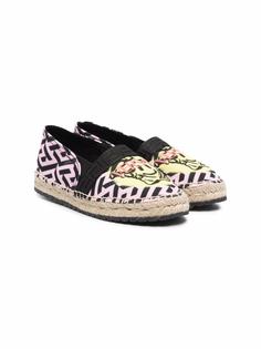 Versace Kids лоферы с логотипом