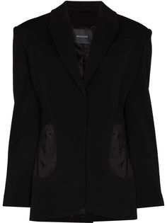 Mugler блейзер с вырезами