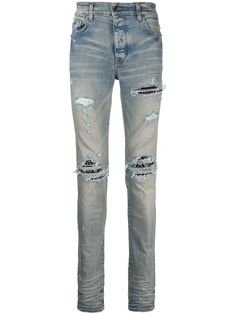 AMIRI джинсы скинни MX1 с прорезями
