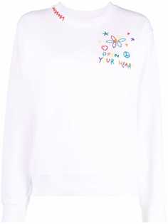 Mira Mikati толстовка с вышитой надписью