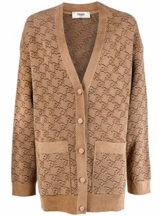 Fendi кардиган с монограммой