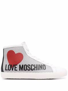 Love Moschino высокие кроссовки с логотипом