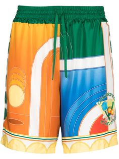 Casablanca CASA REVE DE TENNIS PRNT SHRTS MLTI