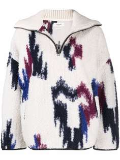 Isabel Marant Étoile фактурный пуловер с абстрактным принтом