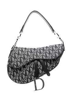 Christian Dior сумка Saddle 2004-го года с узором Trotter