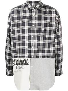 Undercoverism рубашка в технике пэчворк