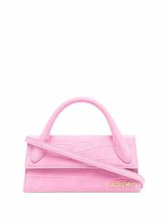 Jacquemus сумка-тоут Le Chiquito Long с тиснением под крокодила