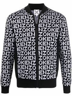 Kenzo кардиган на молнии с логотипом
