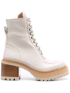 See by Chloé ботинки в стиле милитари