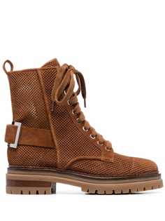 Sergio Rossi ботинки Biker Prince на шнуровке