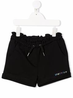 Givenchy Kids спортивные шорты с кулиской