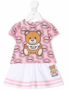 Moschino Kids юбка с логотипом Teddy Bear