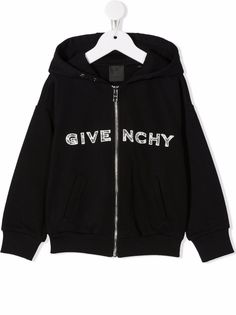 Givenchy Kids бомбер с вышитым логотипом