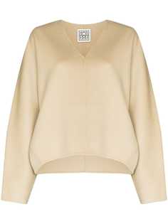 Totême джемпер оверсайз с V-образным вырезом Toteme